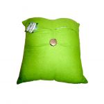 Green Cushion with Button <br/> Dimensions 350mmx350mm <br/> Reference #HE-02 <br/> Product #HE-02